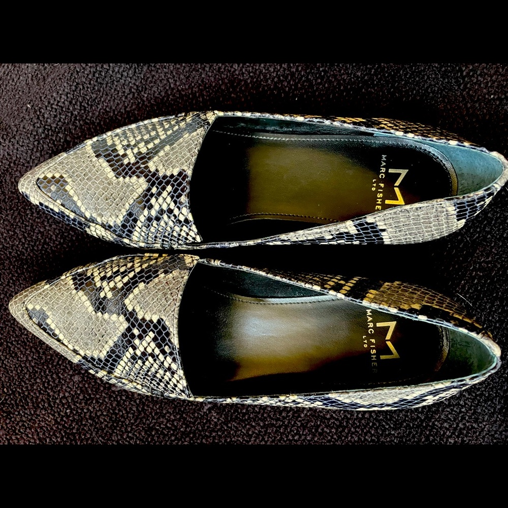 Marc Fisher, womens flats, snakeskin, size 7